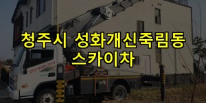 청주시 성화개신죽림동 스카이차 24시간 출동 아자스카이