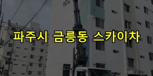 파주시 금릉동 스카이차 24시간 출동 아자스카이