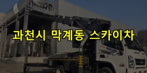 과천시 막계동 스카이차 24시간 출동 아자스카이