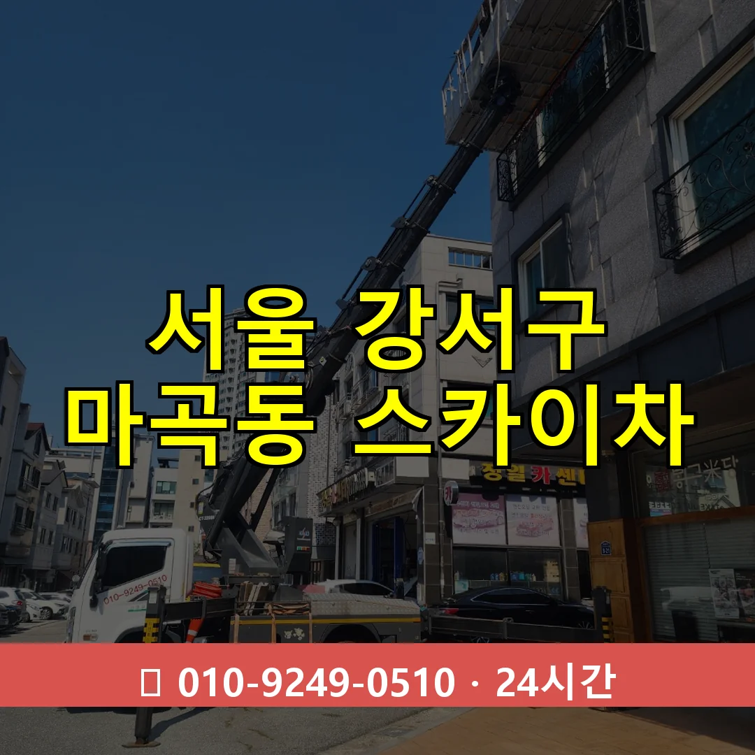 서울 강서구 마곡동 스카이차 24시간 즉시 출동