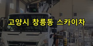 고양시 창릉동 스카이차 24시간 출동 아자스카이