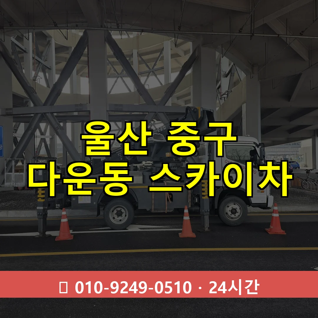 울산 중구 다운동 스카이차 24시간 즉시 출동