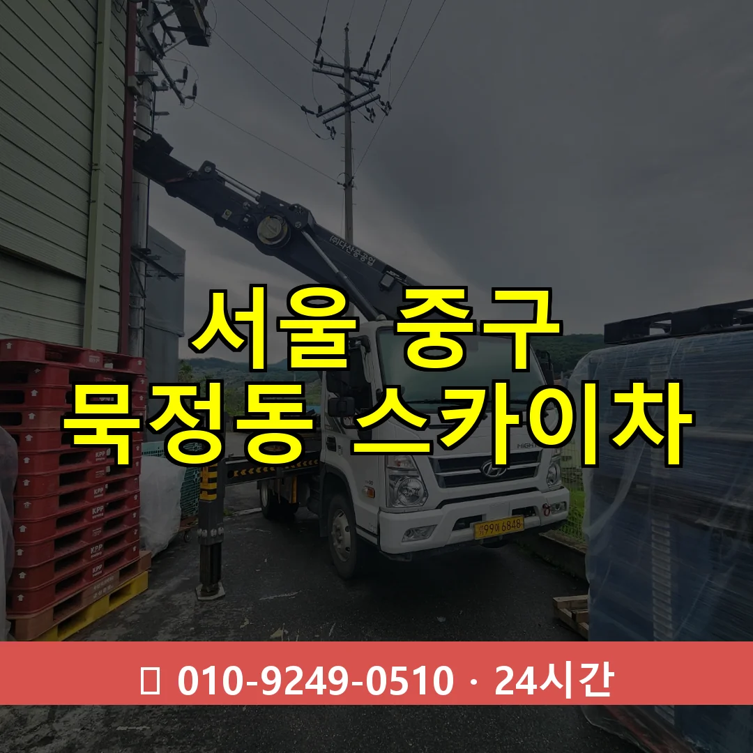 서울 중구 묵정동 스카이차 즉시 출동 - 1톤~3톤 아자스카이 1 서울 중구 묵정동 스카이차 24시간 즉시 출동