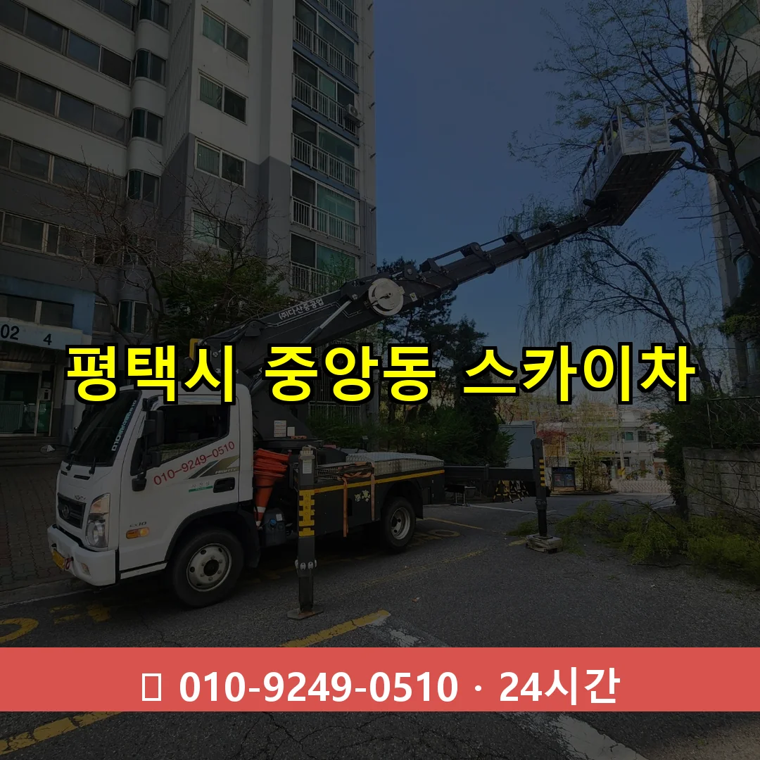 평택시 중앙동 스카이차 24시간 즉시 출동