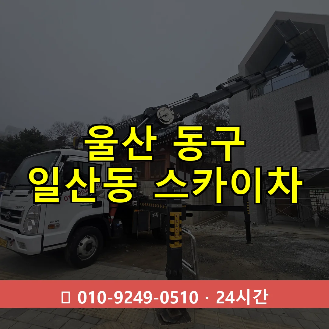 울산 동구 일산동 스카이차 24시간 즉시 출동