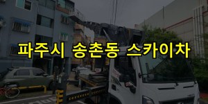 파주시 송촌동 스카이차 24시간 출동 아자스카이