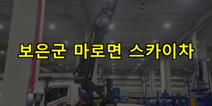 보은군 마로면 스카이차 24시간 출동 아자스카이