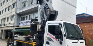 영동군 스카이차 스카이차 현장 작업