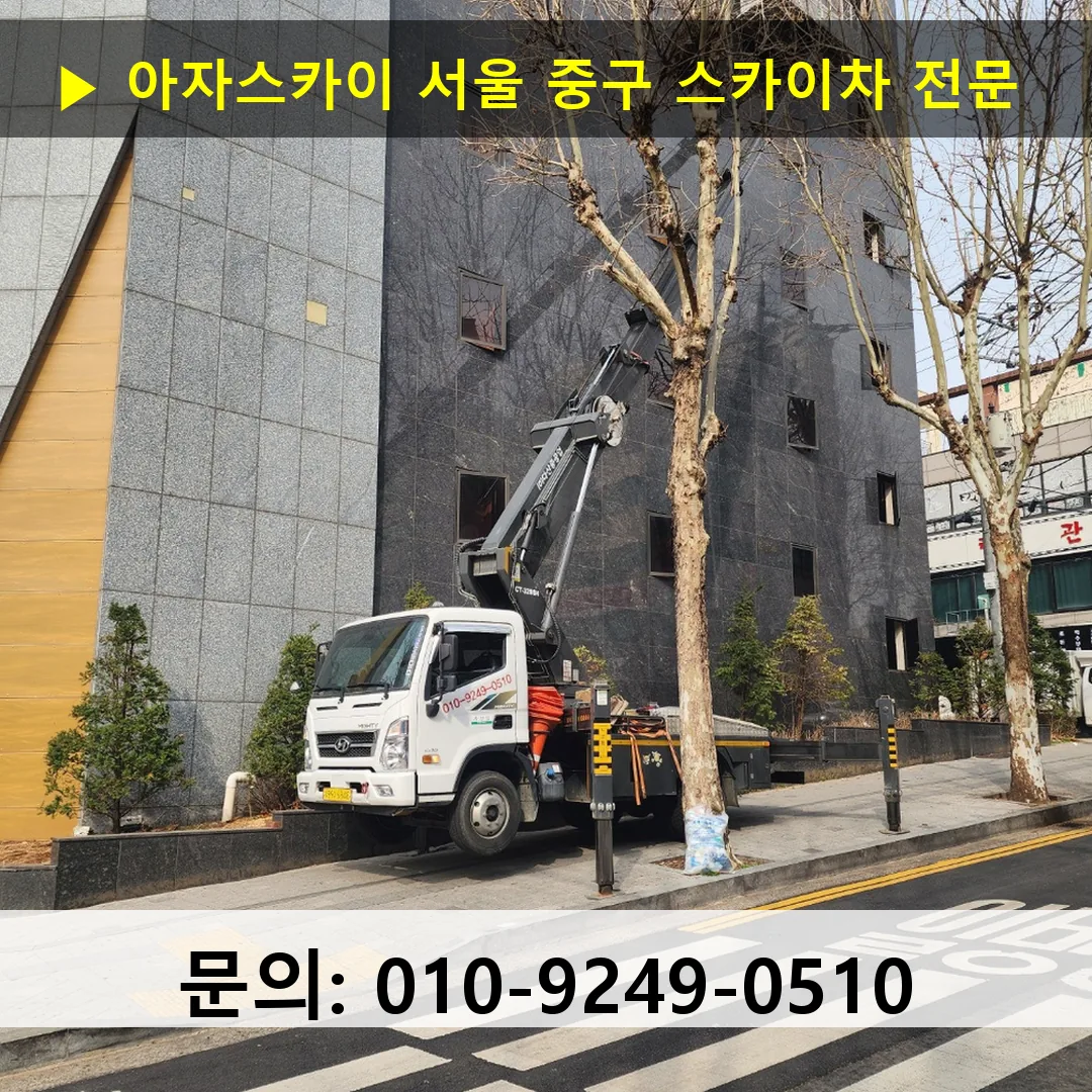 서울 중구 스카이차 고소작업 현장 서울 중구 스카이차 고소작업 현장