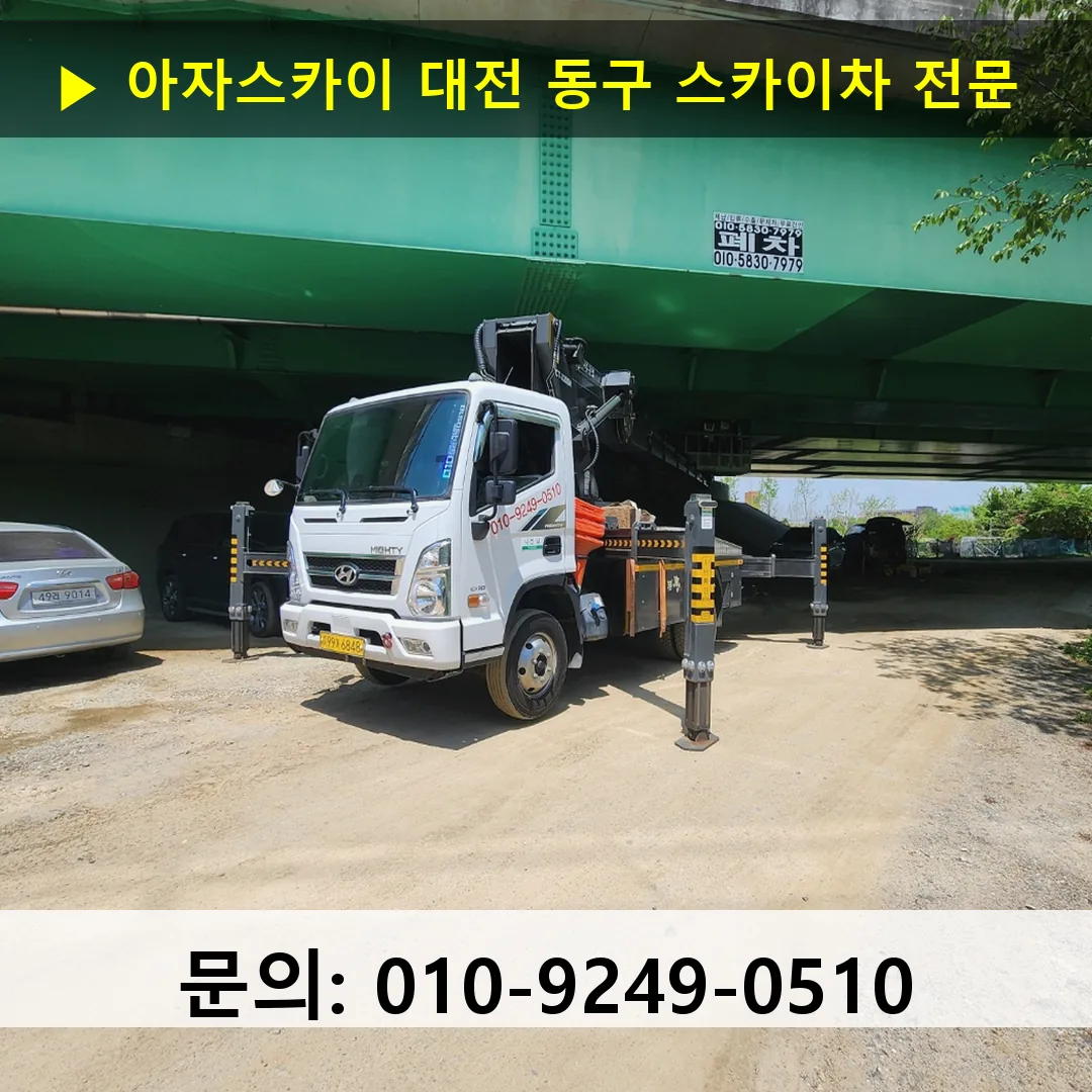 대전 동구 스카이차 스카이차 작업 완료