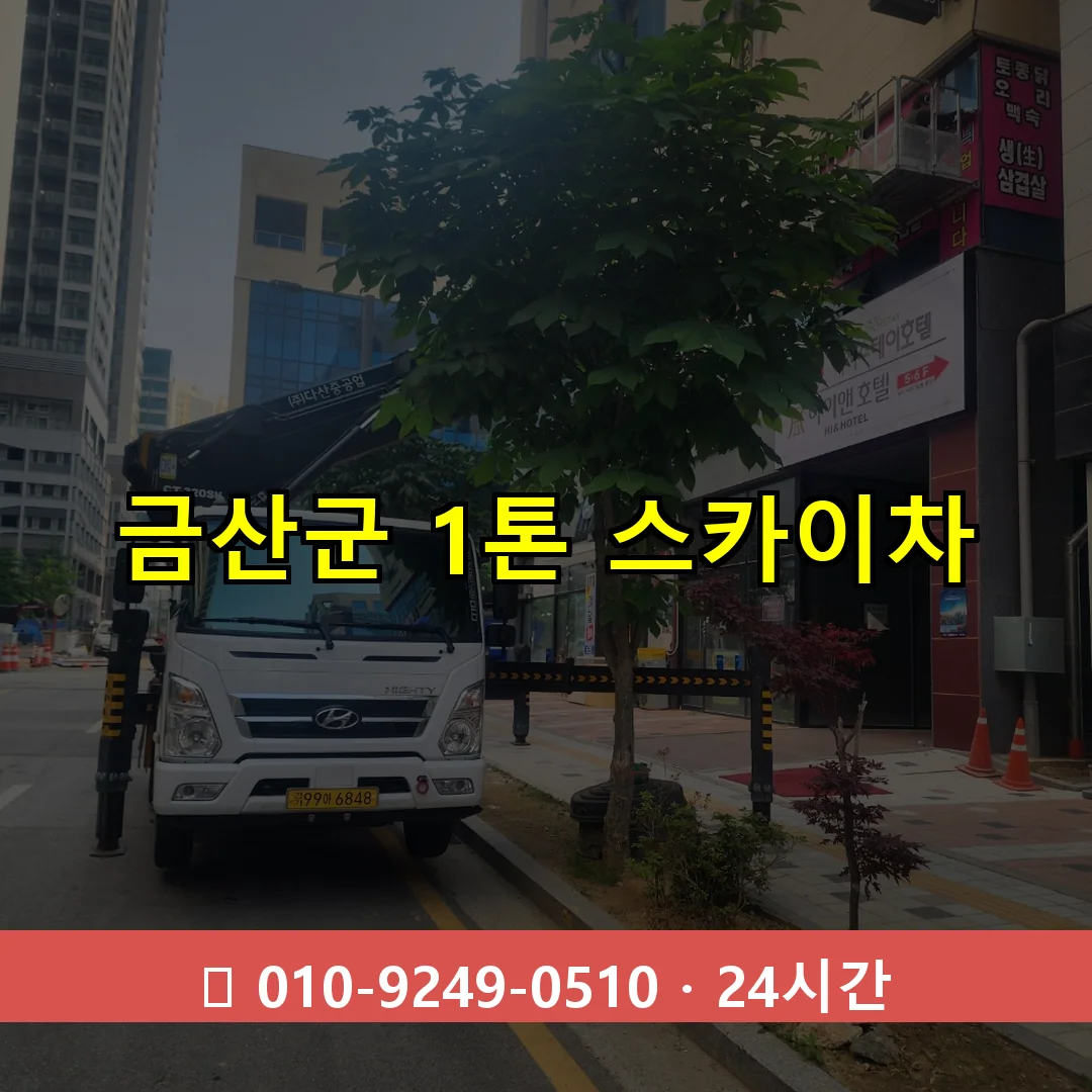 금산군 1톤 스카이차 24시간 즉시 출동