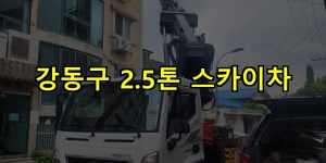 강동구 2.5톤 스카이차 24시간 출동 아자스카이