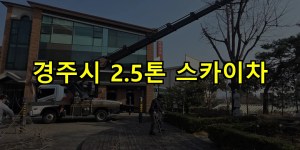 경주시 2.5톤 스카이차 24시간 출동 아자스카이