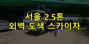 서울 2.5톤 외벽 도색 스카이차 24시간 출동 아자스카이