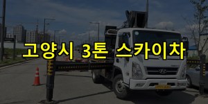 고양시 3톤 스카이차 24시간 출동 아자스카이