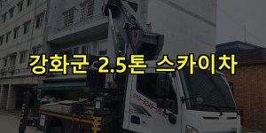 강화군 2.5톤 스카이차 24시간 출동 아자스카이
