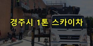 경주시 1톤 스카이차 24시간 출동 아자스카이
