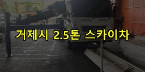 거제시 2.5톤 스카이차 24시간 출동 아자스카이