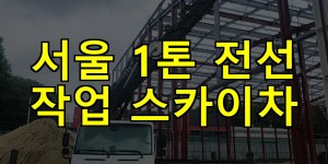 서울 1톤 전선 작업 스카이차 24시간 출동 아자스카이