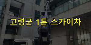 고령군 1톤 스카이차 24시간 출동 아자스카이