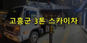 고흥군 3톤 스카이차 24시간 출동 아자스카이
