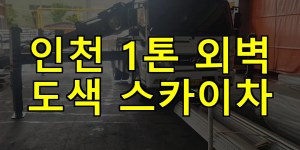 인천 1톤 외벽 도색 스카이차 24시간 출동 아자스카이