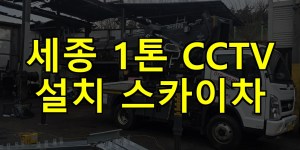 세종 1톤 CCTV 설치 스카이차 24시간 출동 아자스카이