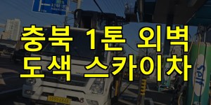 충북 1톤 외벽 도색 스카이차 24시간 출동 아자스카이