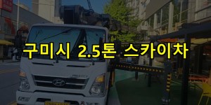 구미시 2.5톤 스카이차 24시간 출동 아자스카이