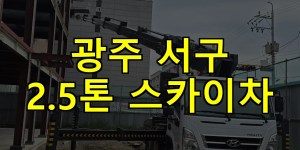 광주 서구 2.5톤 스카이차 24시간 출동 아자스카이