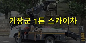 기장군 1톤 스카이차 24시간 출동 아자스카이