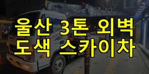 울산 3톤 외벽 도색 스카이차 24시간 출동 아자스카이