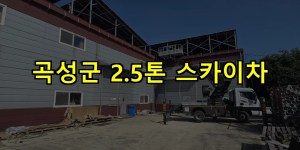 곡성군 2.5톤 스카이차 24시간 출동 아자스카이